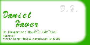 daniel haver business card